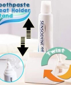 Rolling Tube Toothpaste Squeezer Dispenser Toothpaste Seat Holder Stand