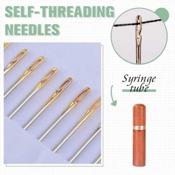 Self-threading Needles