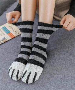 Winter Cat Claws Warm Sleep Floor Socks