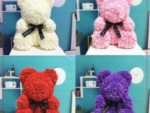 eternal rose teddy bear