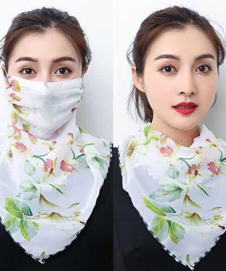 Woman Lightweight Sun Protection Silk Scarf