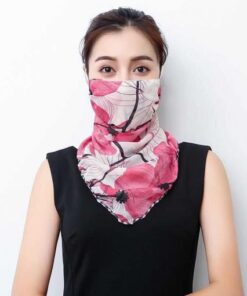 Woman Lightweight Sun Protection Silk Scarf