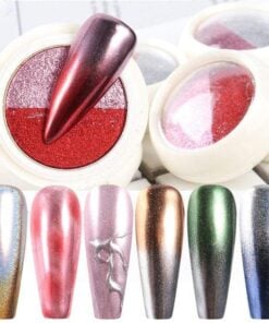 Dual-Color Chromatic Mirror Nail Powder