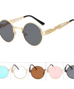 2 Chainz Vintage Sunglasses - Steampunk Round Shades