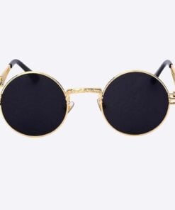 2 Chainz Vintage Sunglasses - Steampunk Round Shades