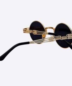 2 Chainz Vintage Sunglasses - Steampunk Round Shades