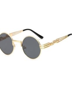 2 Chainz Vintage Sunglasses - Steampunk Round Shades