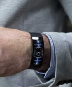 Curved Smart Watch with 24/7 Heart Tracking