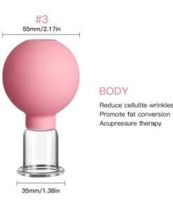 Rubber Massage Body Cups Vacuum Cupping Glasses Face Skin Lifting Body Facial Cups Anti Cellulite Chineses Cupping Therapy Tool