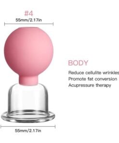 Rubber Massage Body Cups Vacuum Cupping Glasses Face Skin Lifting Body Facial Cups Anti Cellulite Chineses Cupping Therapy Tool