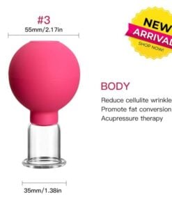 Rubber Massage Body Cups Vacuum Cupping Glasses Face Skin Lifting Body Facial Cups Anti Cellulite Chineses Cupping Therapy Tool