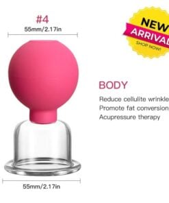 Rubber Massage Body Cups Vacuum Cupping Glasses Face Skin Lifting Body Facial Cups Anti Cellulite Chineses Cupping Therapy Tool