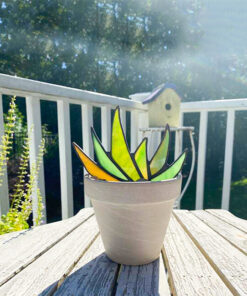 Suncatcher Stained Agave Plante-Buy More Save More