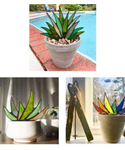 Suncatcher Stained Agave Plante-Buy More Save More