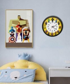 50% OFF TODAY! Wall Clock Including 12 Superheroes