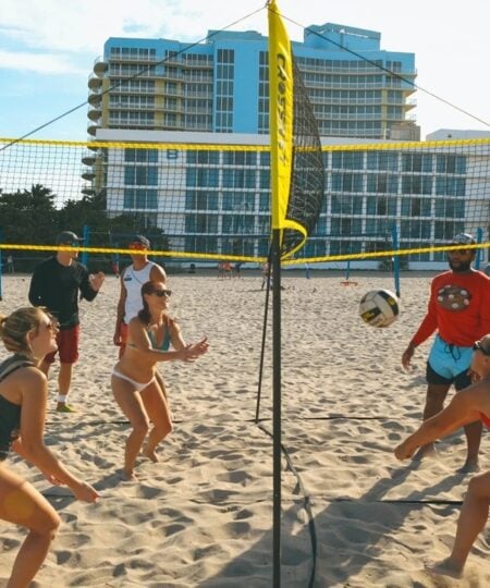 (🔥Summer Hot Sale - 50% OFF) Cross Volleyball Net, Set Up Within Minutes In Sand, Grass, Or Indoors