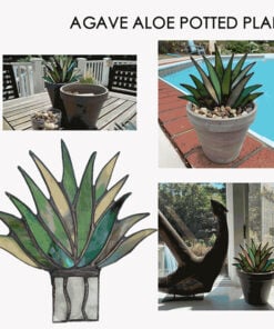 Suncatcher Stained Agave Plante-Buy More Save More