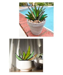 Suncatcher Stained Agave Plante-Buy More Save More