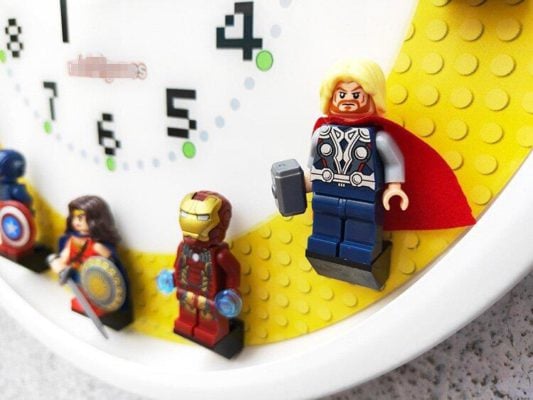 50% OFF TODAY! Wall Clock Including 12 Superheroes