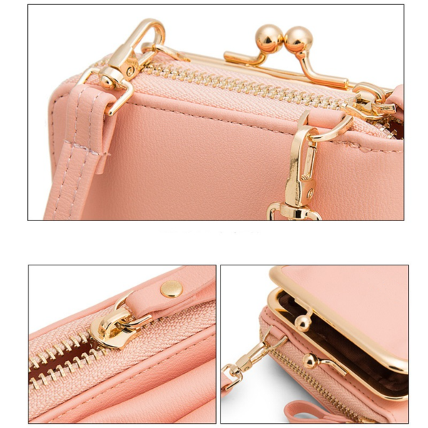 (🔥Hot Summer Sale - 50% OFF) Women Phone Bag Solid Crossbody Bag - Buy 2 Free Shipping