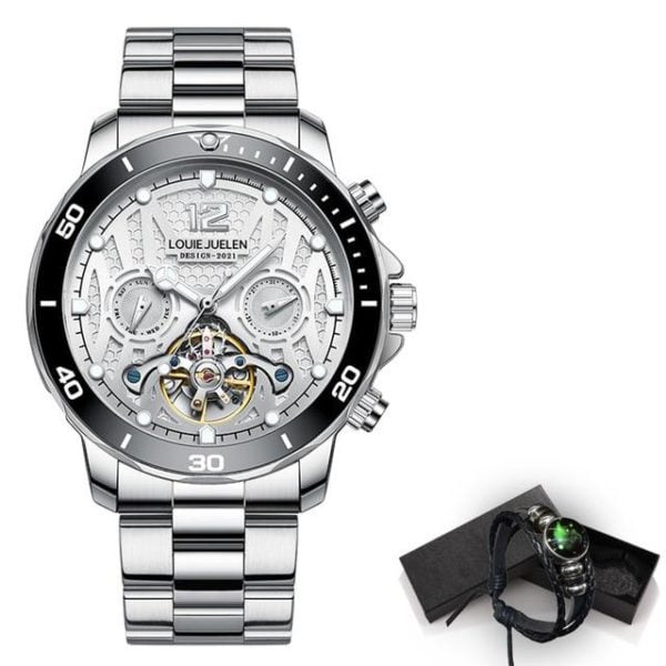 Accessories are important items to make up your luxury and prominence, especially the watch. This Mechanical watch luxury is suitable for all types of costumes. You can combine it with any style you like. Buy it now🔥🔥🔥