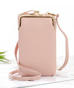 (🔥Hot Summer Sale - 50% OFF) Women Phone Bag Solid Crossbody Bag - Buy 2 Free Shipping