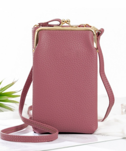 (🔥Hot Summer Sale - 50% OFF) Women Phone Bag Solid Crossbody Bag - Buy 2 Free Shipping