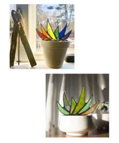 Suncatcher Stained Agave Plante-Buy More Save More