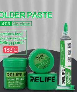 BGA solder paste containing lead Sn63/Pb37 melting point 183°C.