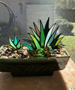 Suncatcher Stained Agave Plante-Buy More Save More