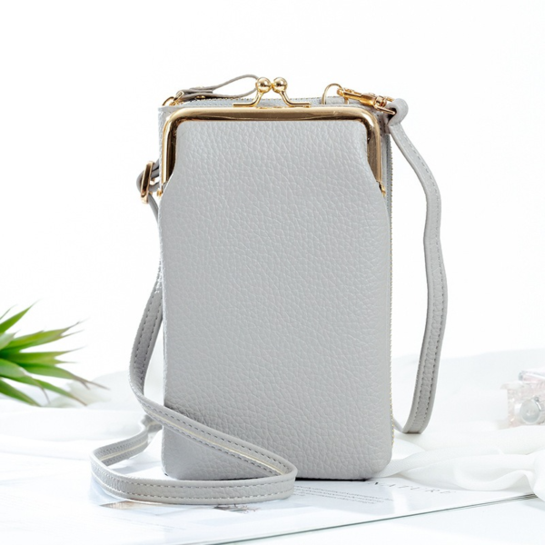 (🔥Hot Summer Sale - 50% OFF) Women Phone Bag Solid Crossbody Bag - Buy 2 Free Shipping