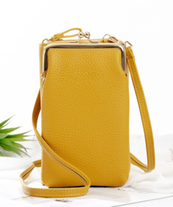 (🔥Hot Summer Sale - 50% OFF) Women Phone Bag Solid Crossbody Bag - Buy 2 Free Shipping