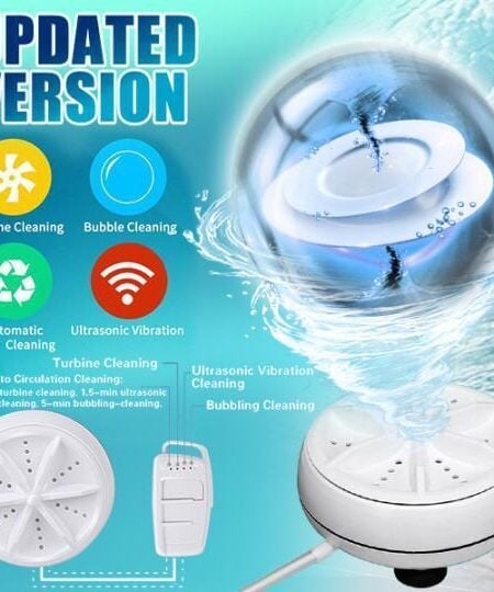 ⏰40%OFF🔥-Portable ultrasonic washing machine [Make Housework Easier]✨