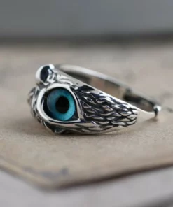 Summer Hot Sale 50% OFF - Demon Eye Owl Ring Adjustable