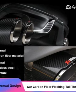 Car Carbon Fiber Fire-Breathing Tail Throat