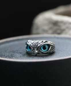 Summer Hot Sale 50% OFF - Demon Eye Owl Ring Adjustable