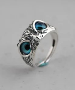 Summer Hot Sale 50% OFF - Demon Eye Owl Ring Adjustable