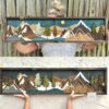 Handmade Wood Mountain Wall Art