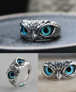 Summer Hot Sale 50% OFF - Demon Eye Owl Ring Adjustable