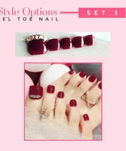 Easy Press On Gel Toe Nail+