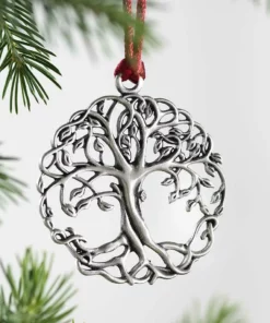 Solid Pewter Christmas Tree Ornament