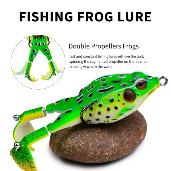 بيع ما قبل عيد الميلاد - وفر 50٪ خصم) Double Propeller Frog Lures-Buy 3  واحصل على 2 مجانًا - Wowelo