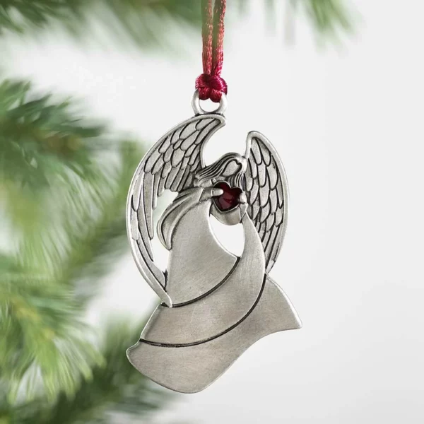 Solid Pewter Christmas Tree Ornament