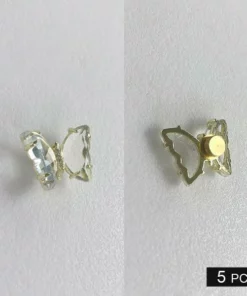 3D Crystal Butterfly Nail Charms (5PCS)