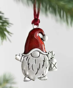 Solid Pewter Christmas Tree Ornament