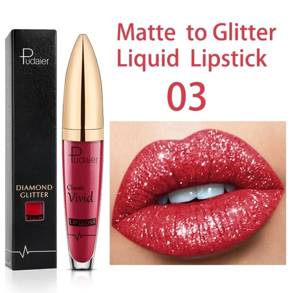 【Buy 2+ Get EXTRA 25% OFF】18 Color Diamond Shiny Long Lasting Lipstick