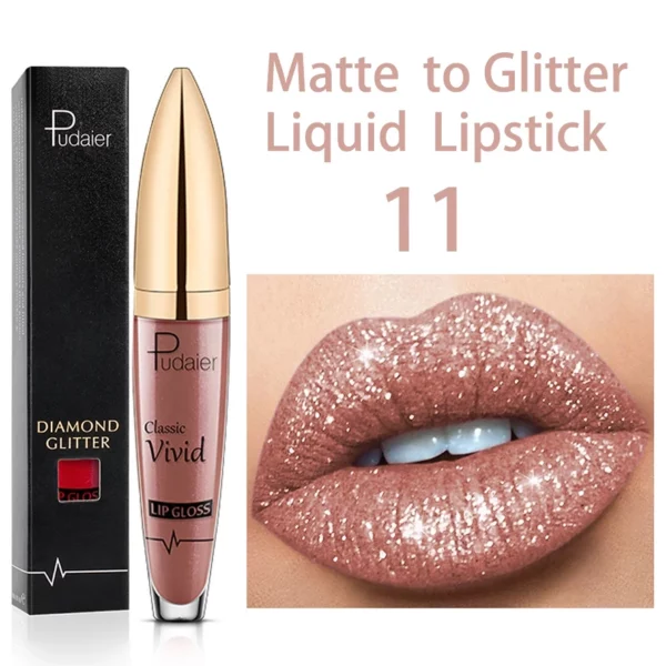 【Buy 2+ Get EXTRA 25% OFF】18 Color Diamond Shiny Long Lasting Lipstick