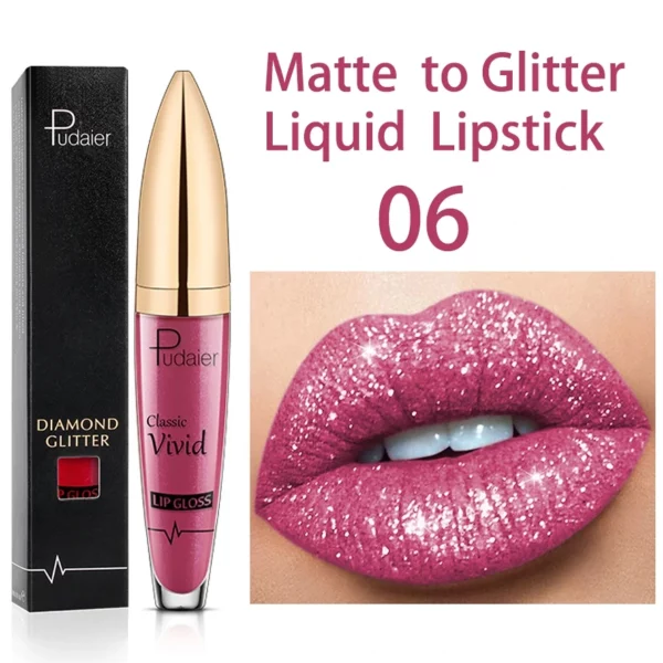 【Buy 2+ Get EXTRA 25% OFF】18 Color Diamond Shiny Long Lasting Lipstick