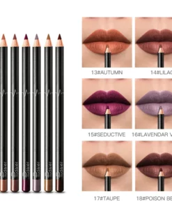 36 Colors Waterproof Non-marking Matt Velvet Lipstick Liner Pencil