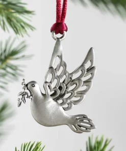 Solid Pewter Christmas Tree Ornament